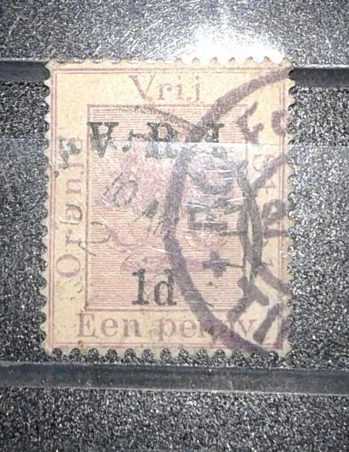 1d overprint 'VRI 1d' Oranje Vrij Staat @ R1 start!
