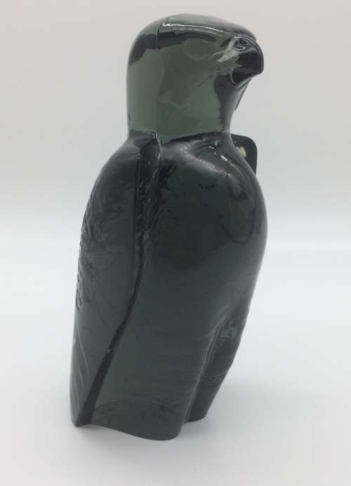 Signed Swedish Glass 'Falcon' Paperweight