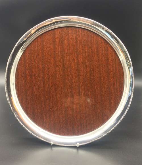 Early Sterling Silver Round Tray