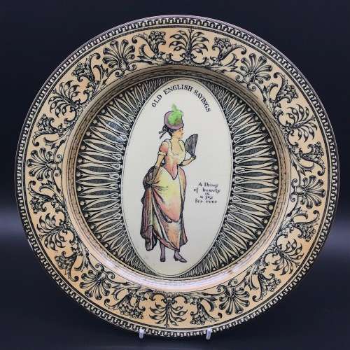 Large Antique Royal Doulton `Old English Sayings` Plate