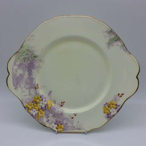 Early Paragon`Woodland Bluebell`Cake Plate (C.1935)