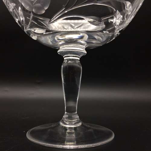 Lovely Pair of Vintage `Rose-cut` Crystal Tazza`s/Compotes ( for Paula )