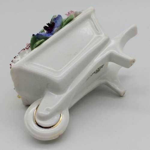 Pretty Royal Doulton China `Wheelbarrow` Flower Posy