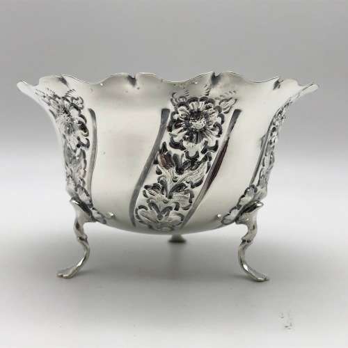 Ornate Antique Sterling Silver Sugar Bowl