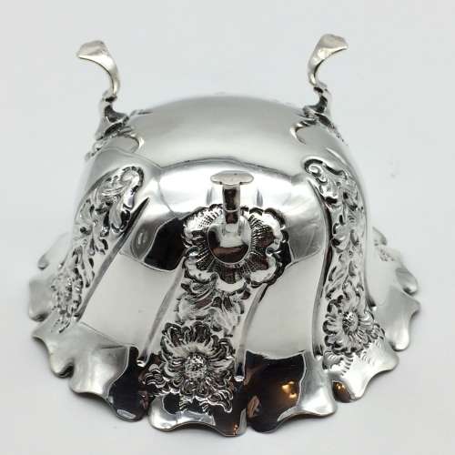 Ornate Antique Sterling Silver Sugar Bowl
