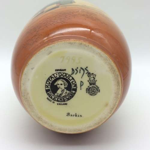 Large Royal Doulton `Dickens Ware` Vase (Barkis)
