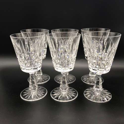 Set of Six Large Waterford Crystal`KYLEMORE`Red Wine Glasses