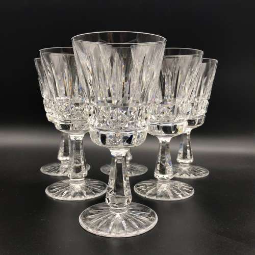 Set of Six Large Waterford Crystal`KYLEMORE`Red Wine Glasses