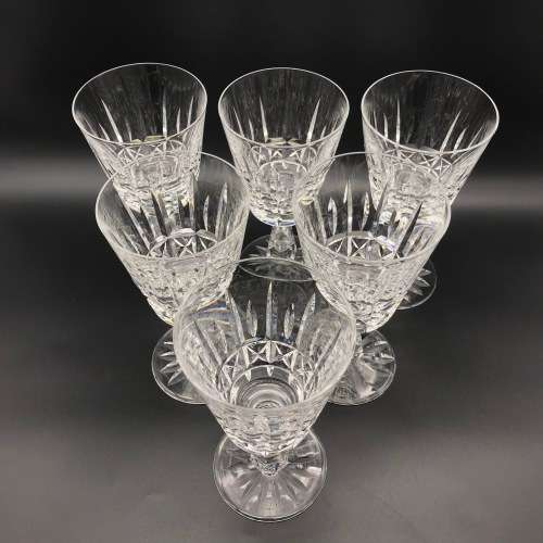 Set of Six Large Waterford Crystal`KYLEMORE`Red Wine Glasses