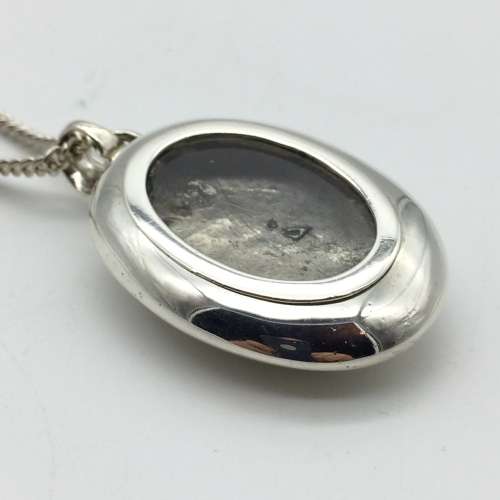 Vintage Scottish Mourning Locket/Pendant and Chain