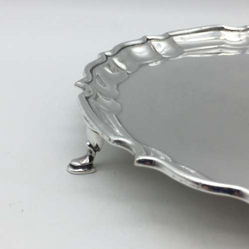 Antique Silver-Plated Salver or Cocktail Tray (Barker Brothers)
