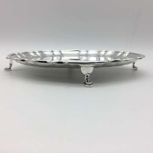 Antique Silver-Plated Salver or Cocktail Tray (Barker Brothers)