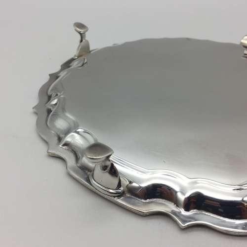 Antique Silver-Plated Salver or Cocktail Tray (Barker Brothers)