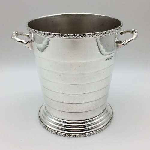 Stylish Vintage `SERANCO` Silver-Plated Ice Bucket
