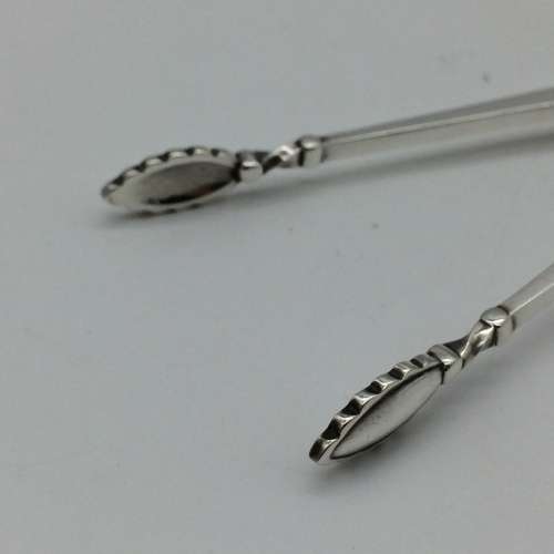 Sterling Silver `Georg Jensen` Sugar Tongs (Bittersweet)
