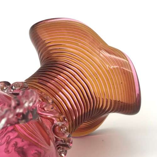 Antique `Cranberry Glass` Vase