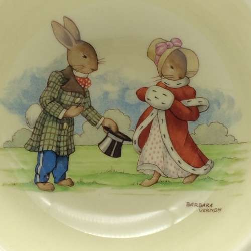 `Barbara Vernon` Signed Royal Doulton `Bunnykins` Baby Bowl