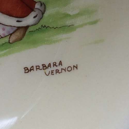 `Barbara Vernon` Signed Royal Doulton `Bunnykins` Baby Bowl