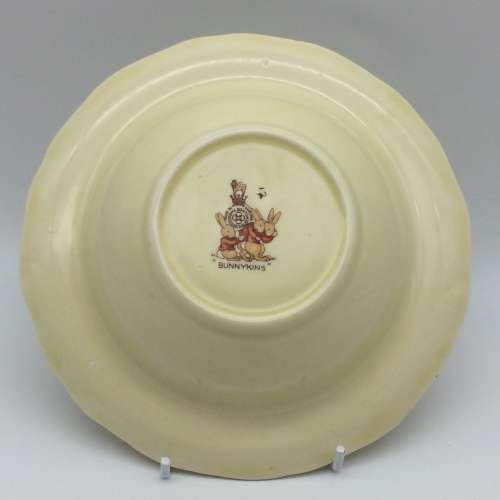 `Barbara Vernon` Signed Royal Doulton `Bunnykins` Baby Bowl