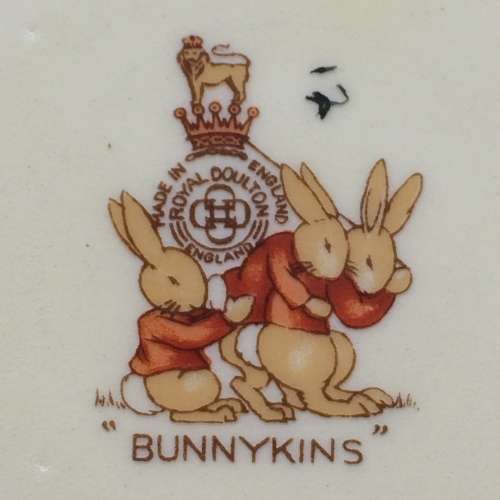 `Barbara Vernon` Signed Royal Doulton `Bunnykins` Baby Bowl