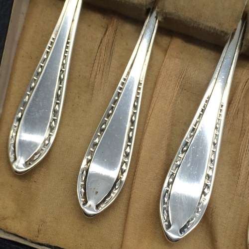 Boxed Silver-Plated Cake Forks