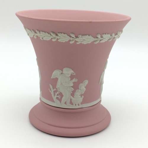 Pink Wedgwood Jasperware Vase