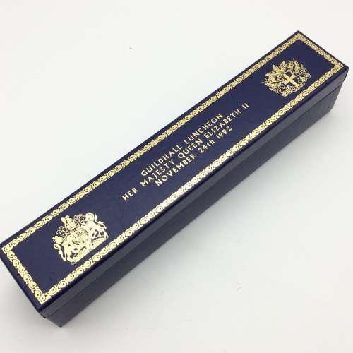 Rare Royal Guildhall Banquet Silk Menu (Boxed)