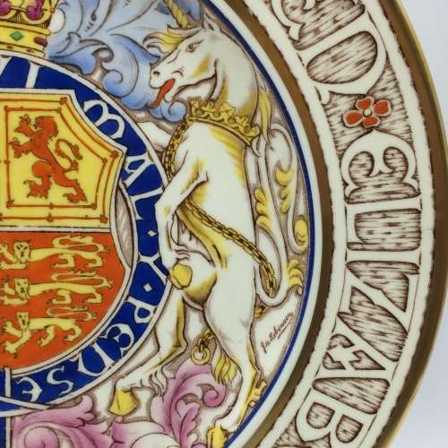 1937 Paragon `King George VI` Coronation Plate
