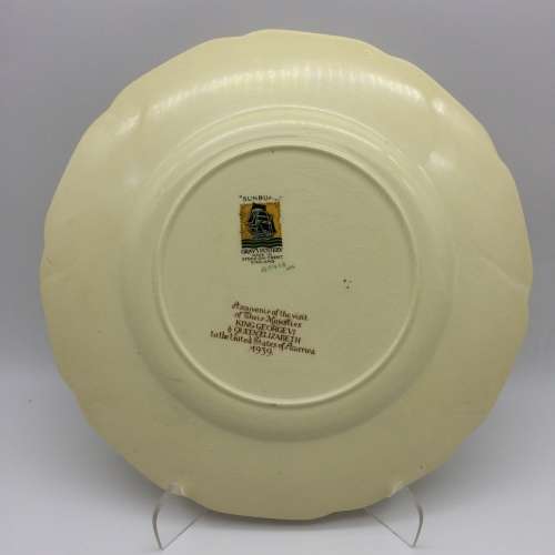 `1939 Royal Visit to USA` China Plate