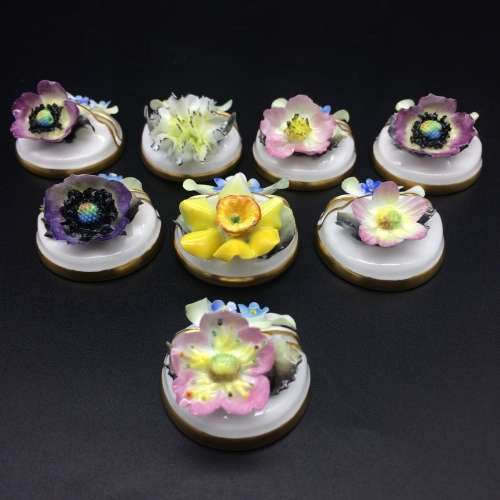 `Royal Crown Derby` (Flower) Name Card Holders