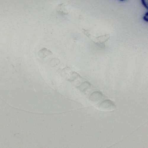 Antique Doulton Burslem `Watteau` Blue and White Bowl