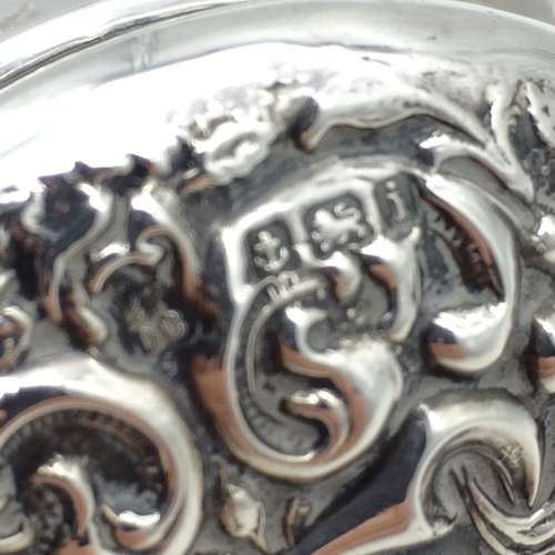 Antique Sterling Silver and Cut-Glass Dressing Table Jar