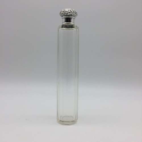 Victorian Solid Silver Topped Scent Bottle (1894)