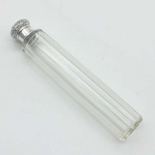 Victorian Solid Silver Topped Scent Bottle (1894)