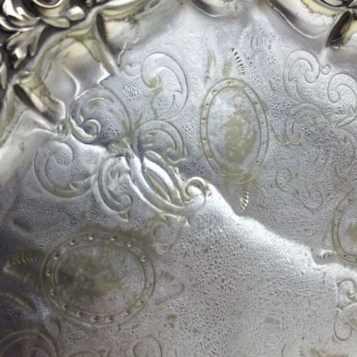 Victorian Silver-Plated Ornate Tray
