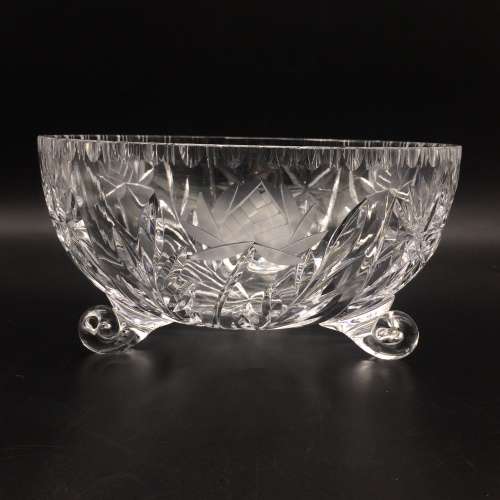 Lovely Large Rose-Cut Crystal Bowl
