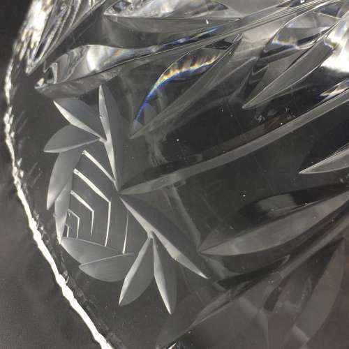 Lovely Large Rose-Cut Crystal Bowl