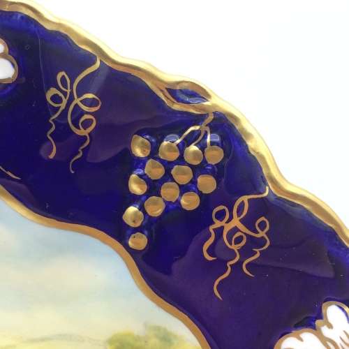 `Royal Crown Derby` Signed Cabinet Plate