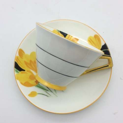 1930`s Art Deco `Paragon` China Tea Trio