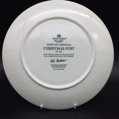 Royal Albert Christmas Plate `Christmas Post` (PN 287)