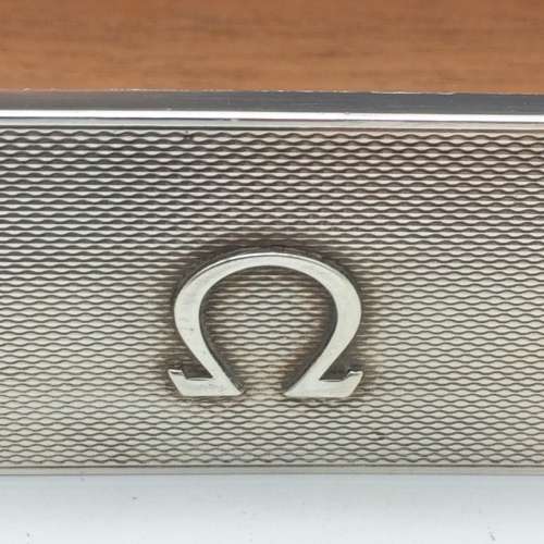 Scarce Solid Silver `Omega Watch Box` (1950`s)