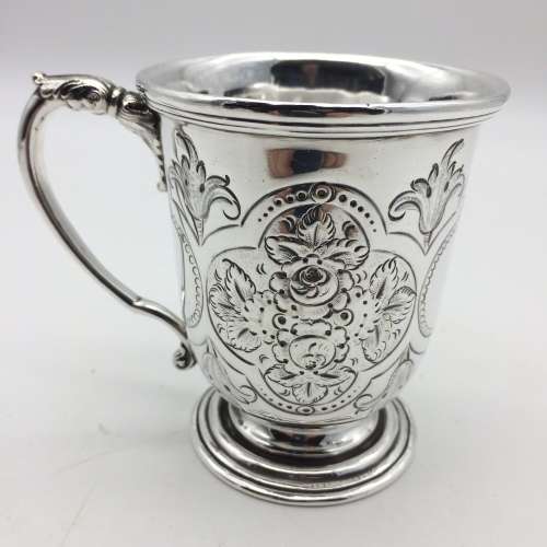 Victorian Silver-Plated Christening Mug (un-named)