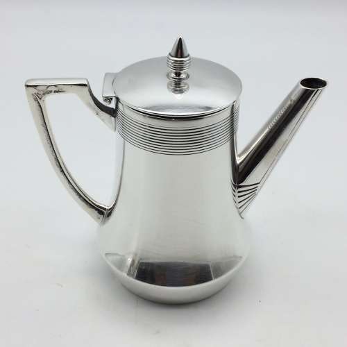 Antique Arts and Crafts/Art Nouveau Silver-Plated Bachelor Tea Set