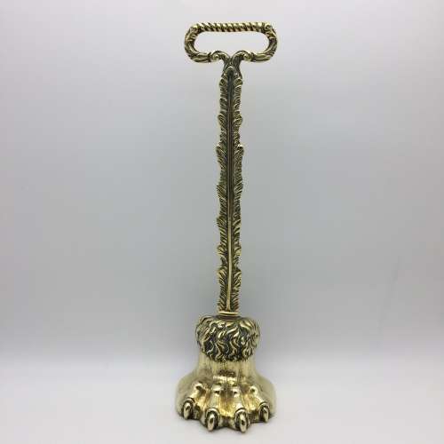 Impressive Antique `Brass Lions Paw` Doorstop (1830 -1860)