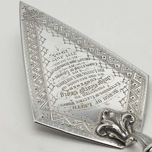 Impressive Antique Presentation Trowel (1905)