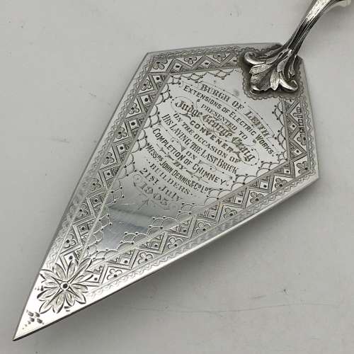 Impressive Antique Presentation Trowel (1905)