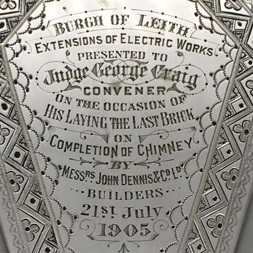 Impressive Antique Presentation Trowel (1905)