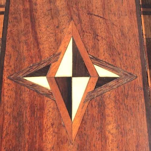 Antique `Whale Bone/Ivory` Inlaid Gallery Tray