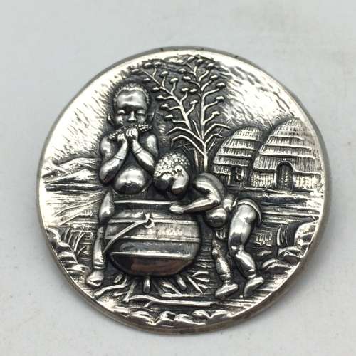 Vintage South African Silver `Candida` Brooch