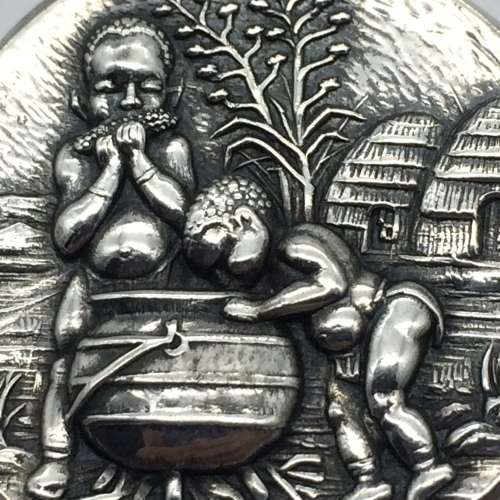 Vintage South African Silver `Candida` Brooch